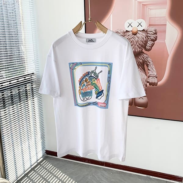 目を惹くカラーエルメス カプセルスポーツ カットソーＴシャツ フェイク 2色 erz13573